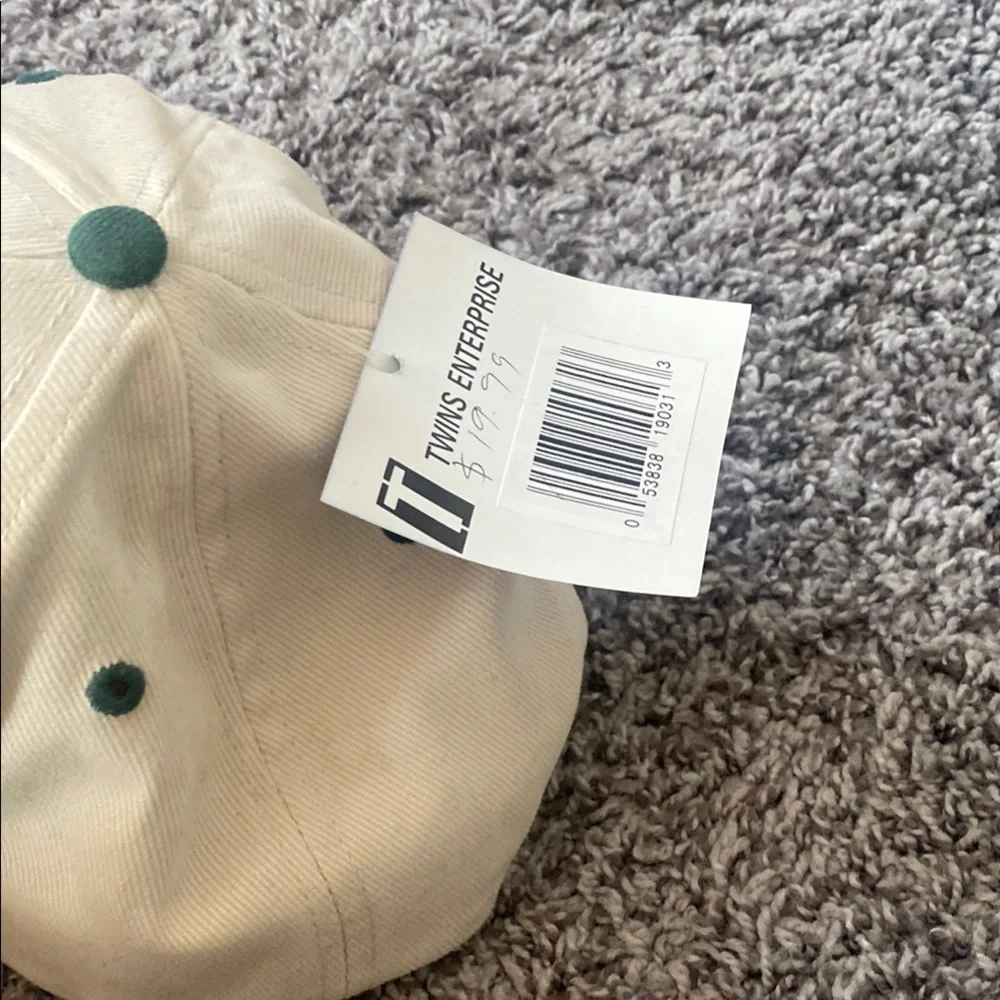 Michigan State Spartans MSU Cream and Green Cap